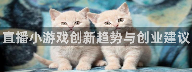 赢咖娱乐登录地址：直播小游戏创新趋势与创业建议